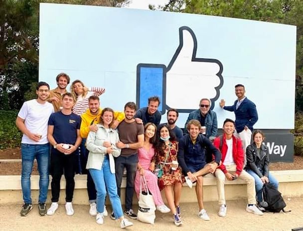 Group of Bridge students at Facebook