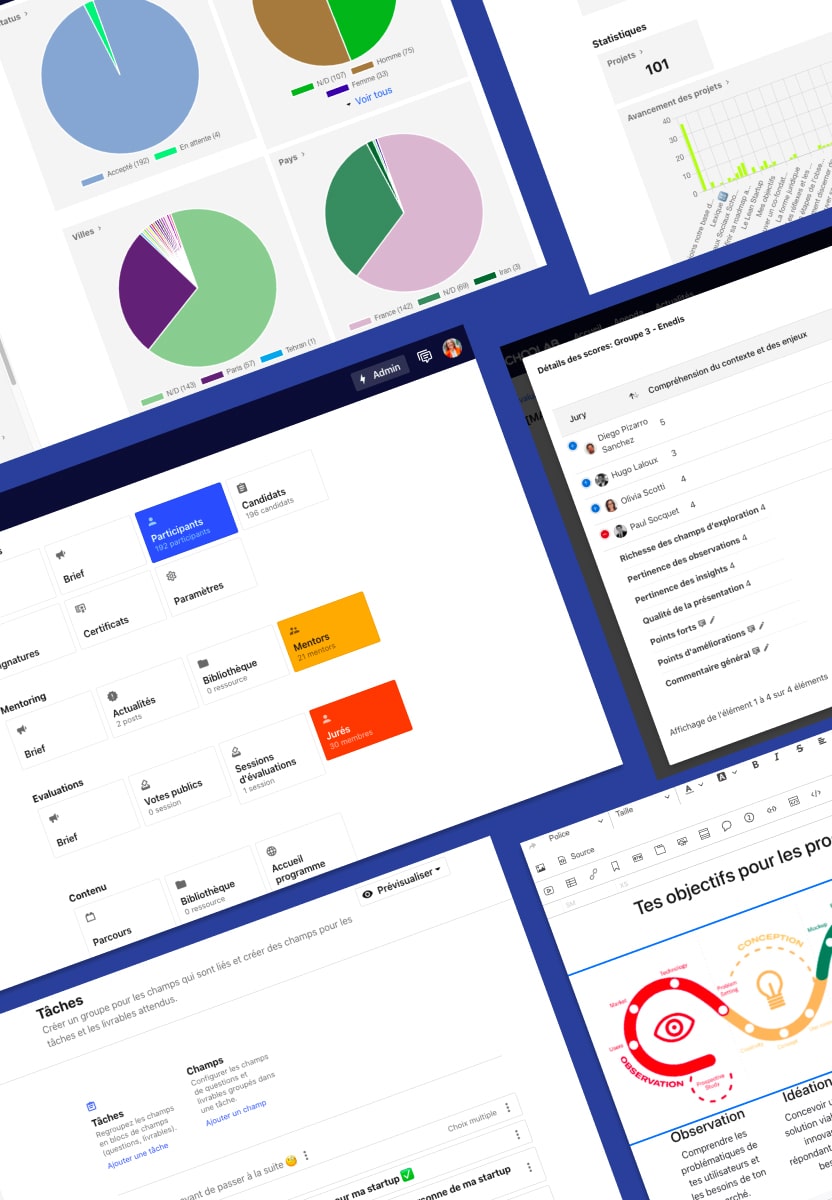 Visual presentation of the Inject platform